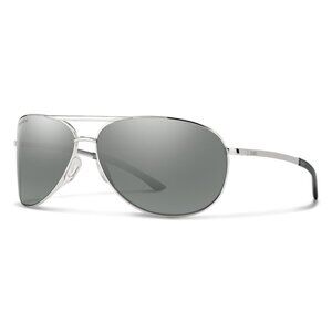 Smith ChromaPop Serpico 2 Slim Silver Polarized Sunglasses